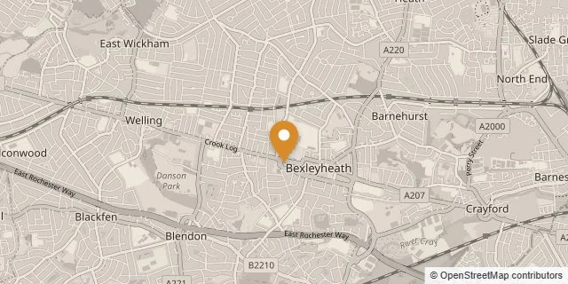 Map of Bexleyheath
