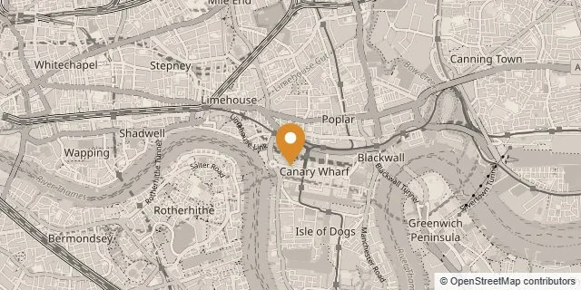 Map of Canary Wharf