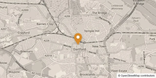 Map of Dartford