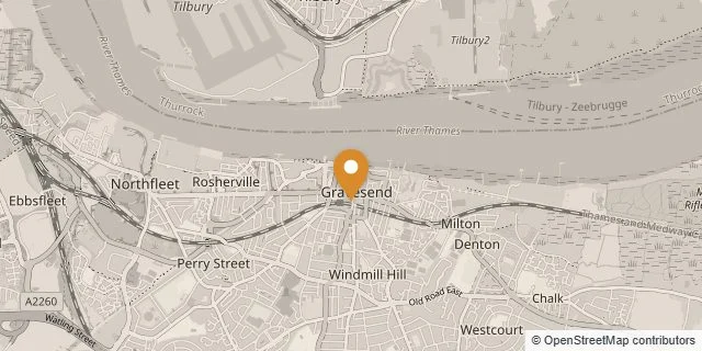 Map of Gravesend