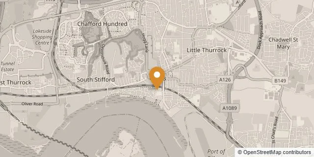 Map of Grays