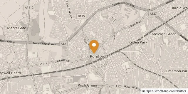 Map of Romford